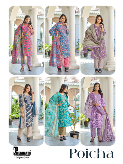 Poicha Premnath Readymade Cotton Pant Suits Manufacturer India