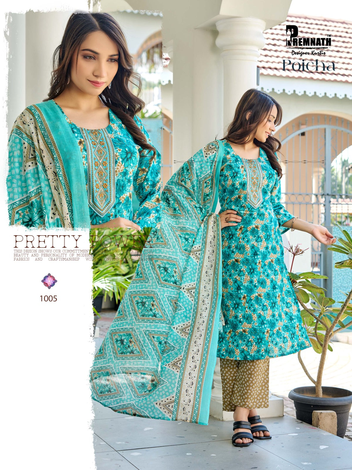 Poicha Premnath Readymade Cotton Pant Suits Manufacturer India