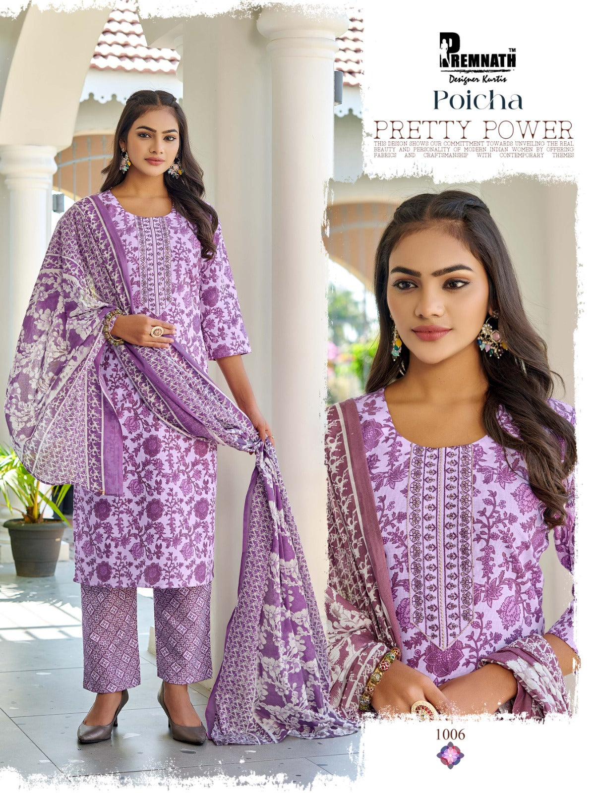 Poicha Premnath Readymade Cotton Pant Suits Manufacturer India