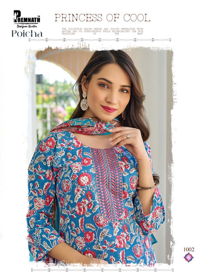 Poicha Premnath Readymade Cotton Pant Suits Manufacturer India