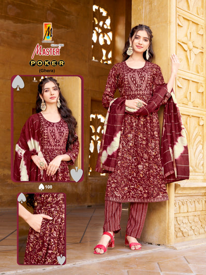 Poker Master Capsule Readymade Anarkali Suits Wholesaler India