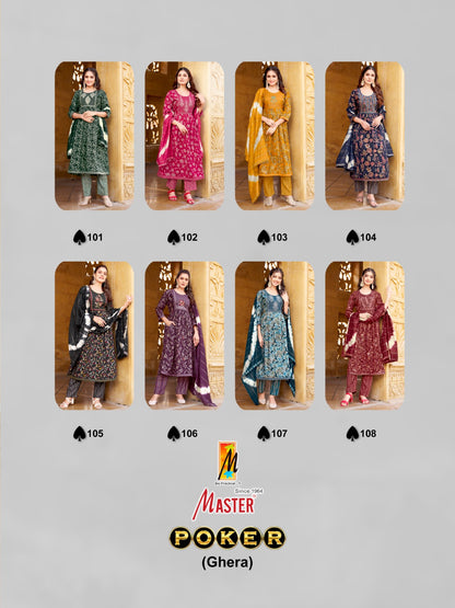 Poker Master Capsule Readymade Anarkali Suits Wholesaler India