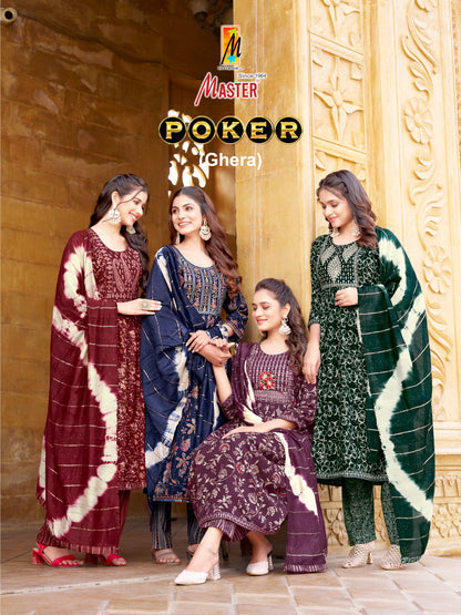 Poker Master Capsule Readymade Anarkali Suits Wholesaler India