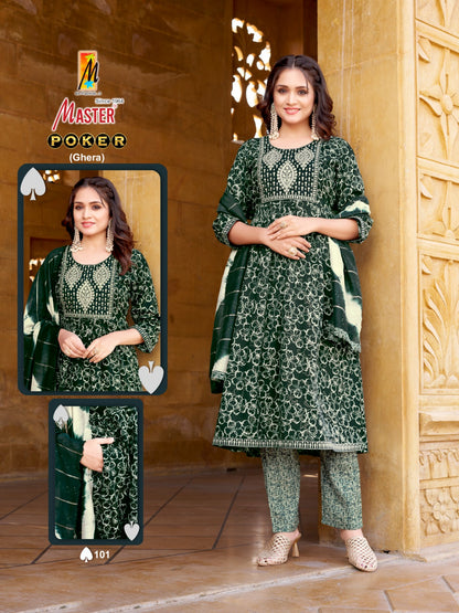 Poker Master Capsule Readymade Anarkali Suits Wholesaler India