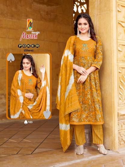 Poker Master Capsule Readymade Anarkali Suits Wholesaler India