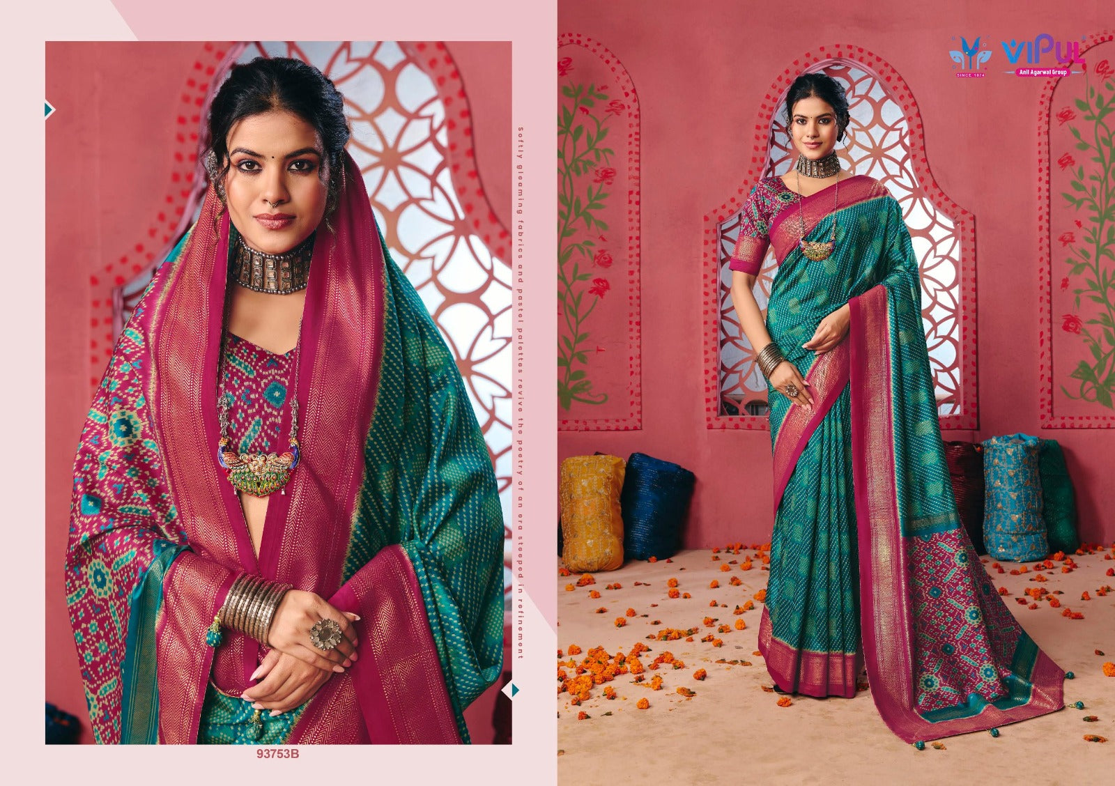 Polachi Silk Vol 3 Vipul Dola Silk Sarees Exporter Ahmedabad