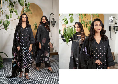 पोल्का ब्यूटी साहिबा लॉन कॉटन पैंट स्टाइल सूट