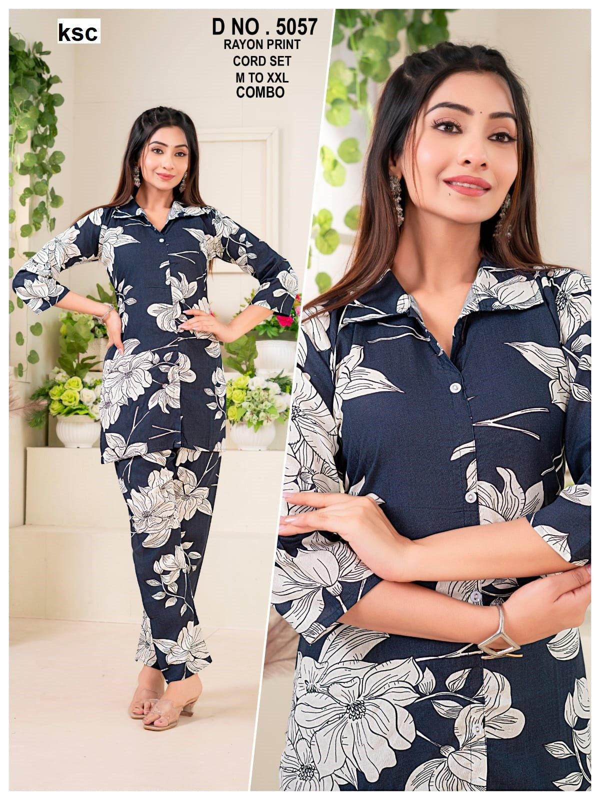 Polo Collars 010825 Ksc Rayon Co Ord Set Manufacturer