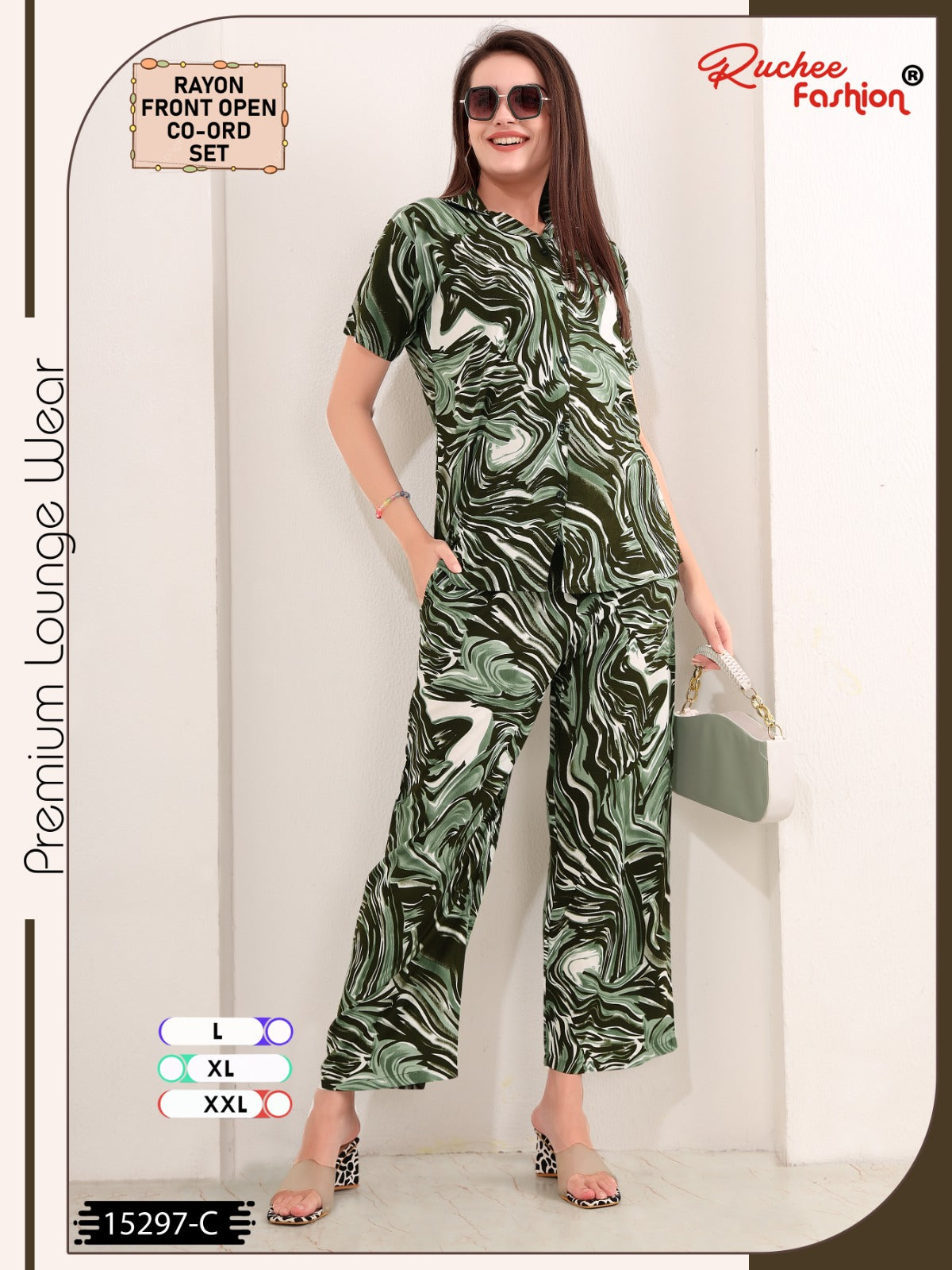 Polo Collars 1007 Ruchee Fashion Rayon Co Ord Set Wholesaler India