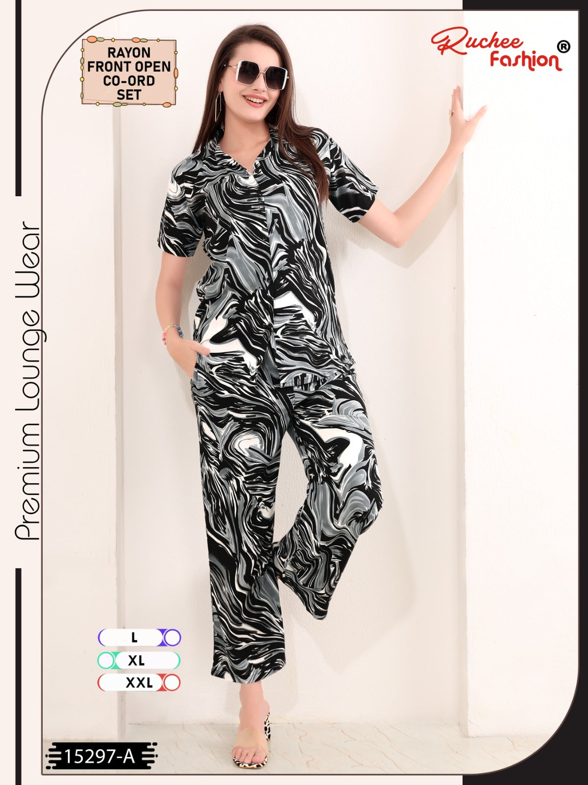 Polo Collars 1007 Ruchee Fashion Rayon Co Ord Set Wholesaler India