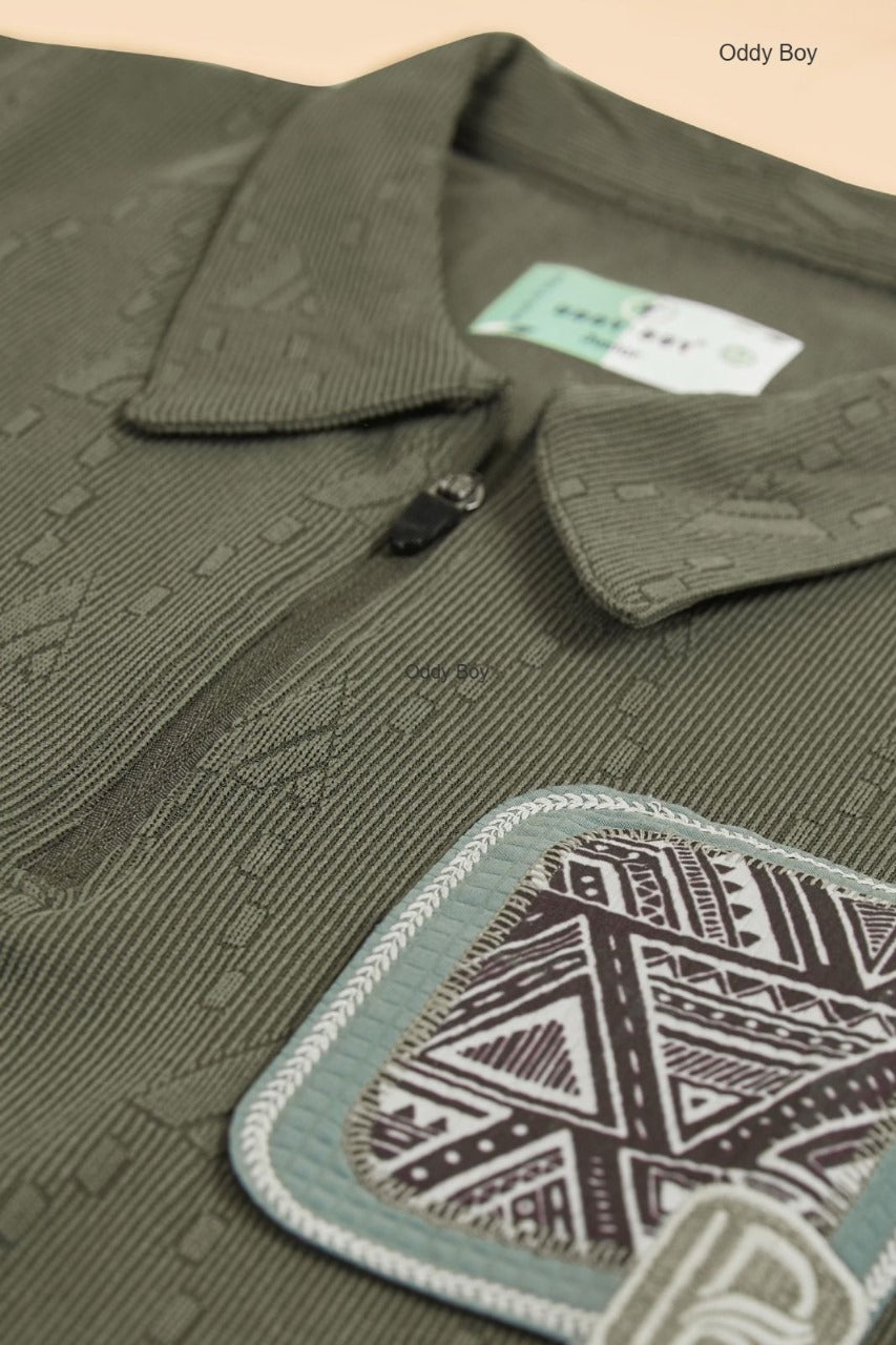 Polo Obj 192 Oddy Boy Jacquard Boys Tshirt Supplier India