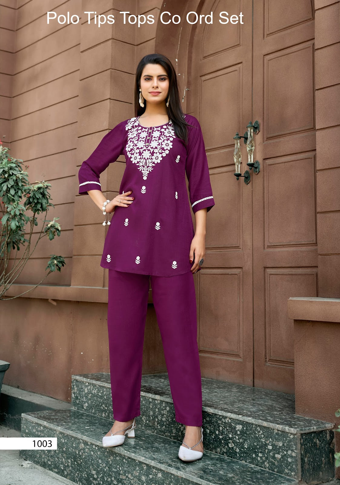 Polo Tips Tops Rayon 18Kg Co Ord Set Wholesale Price