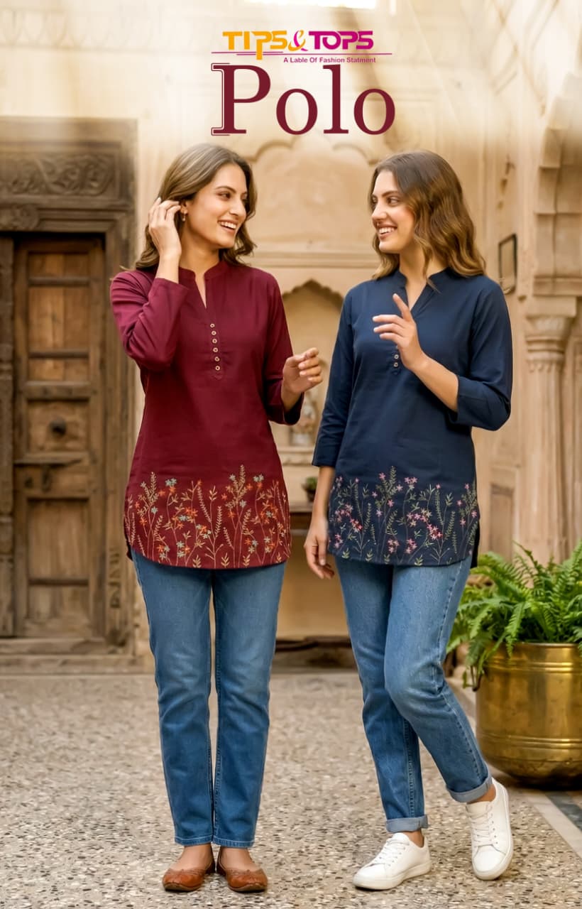 Polo Tips Tops Rayon 18Kg Short Kurtis Wholesale Price