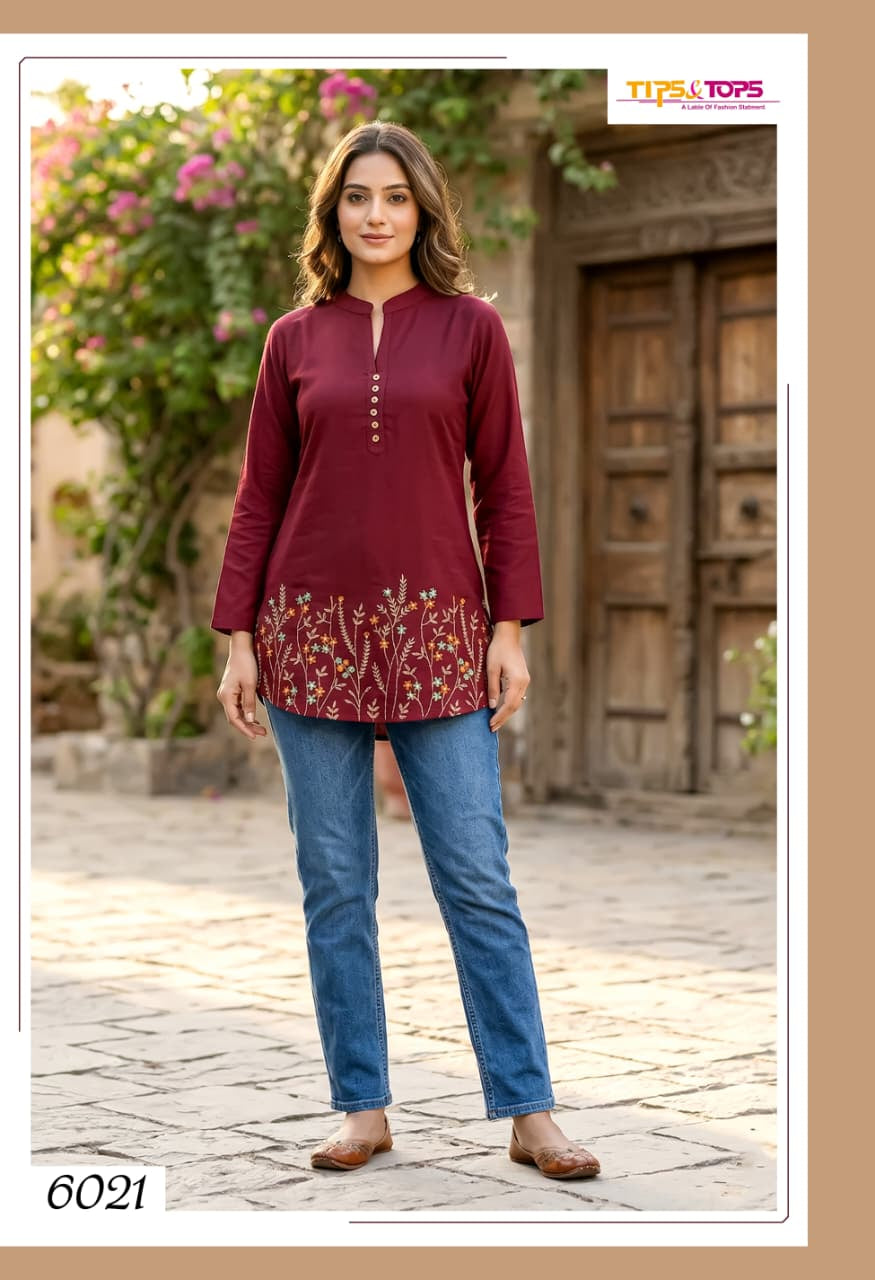 Polo Tips Tops Rayon 18Kg Short Kurtis Wholesale Price