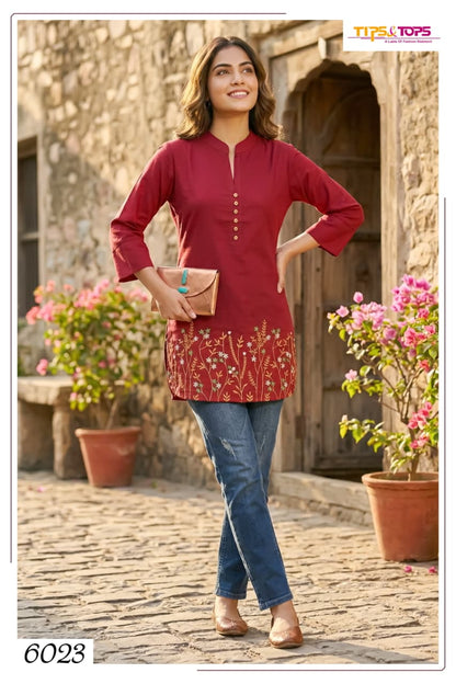 Polo Tips Tops Rayon 18Kg Short Kurtis Wholesale Price