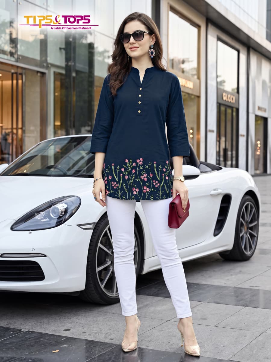 Polo Vol 2 Tips Tops Reyon Short Kurtis Supplier