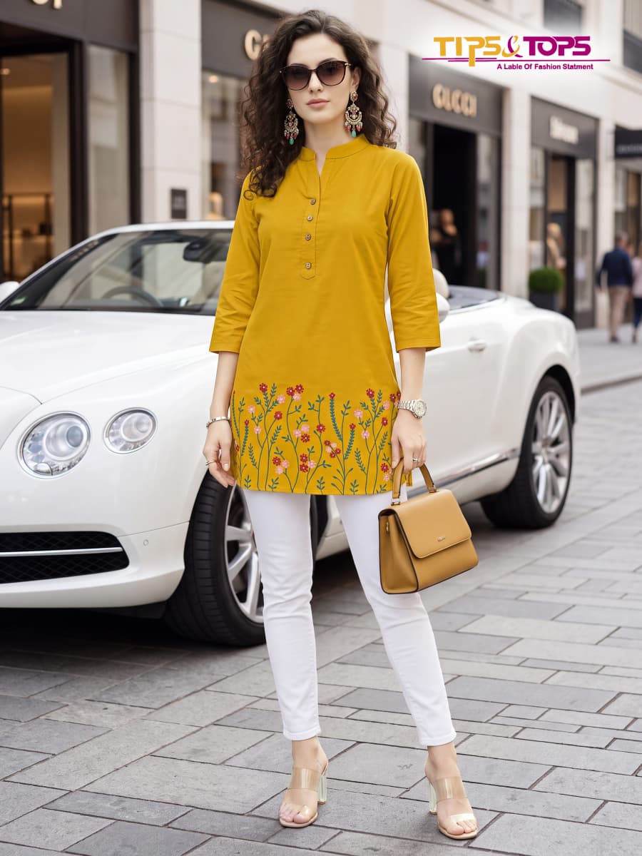 Polo Vol 2 Tips Tops Reyon Short Kurtis Supplier