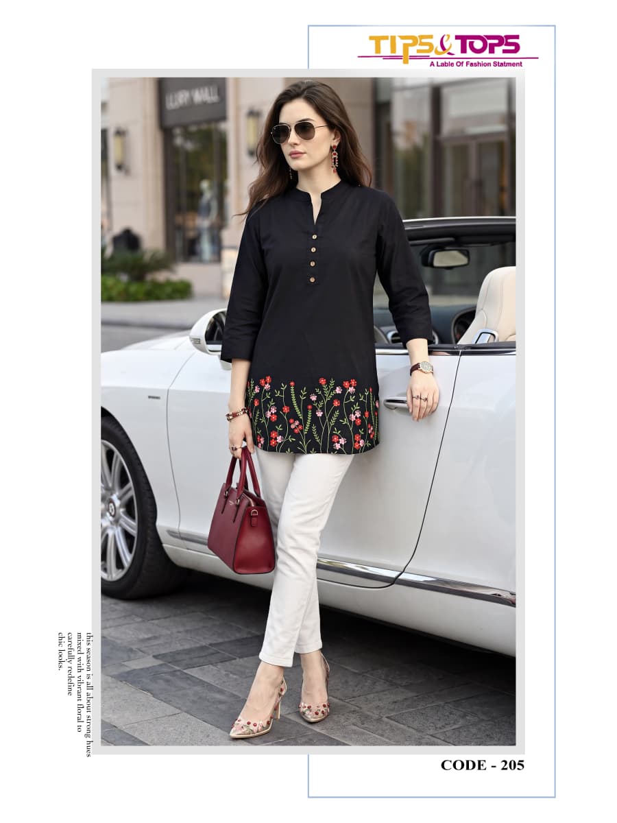 Polo Vol 2 Tips Tops Reyon Short Kurtis Supplier