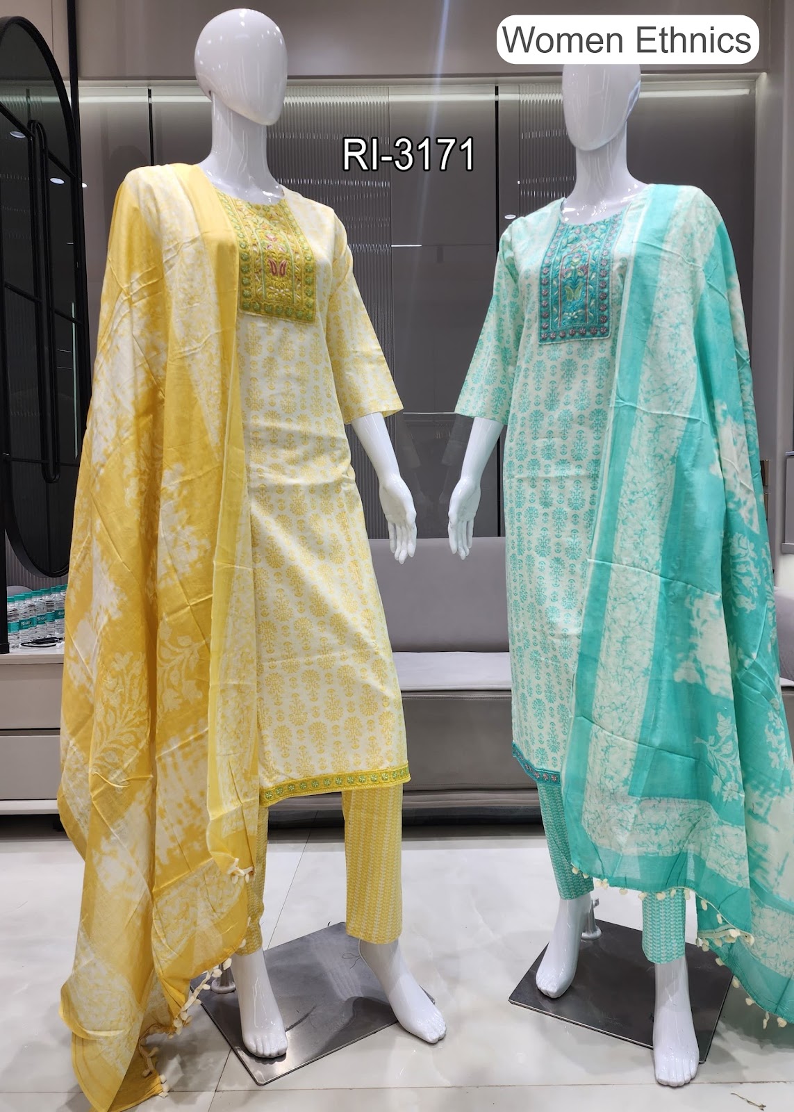 Pom Pom Dupatta 1007 Women Ethnics Readymade Cotton Pant Suits Manufacturer