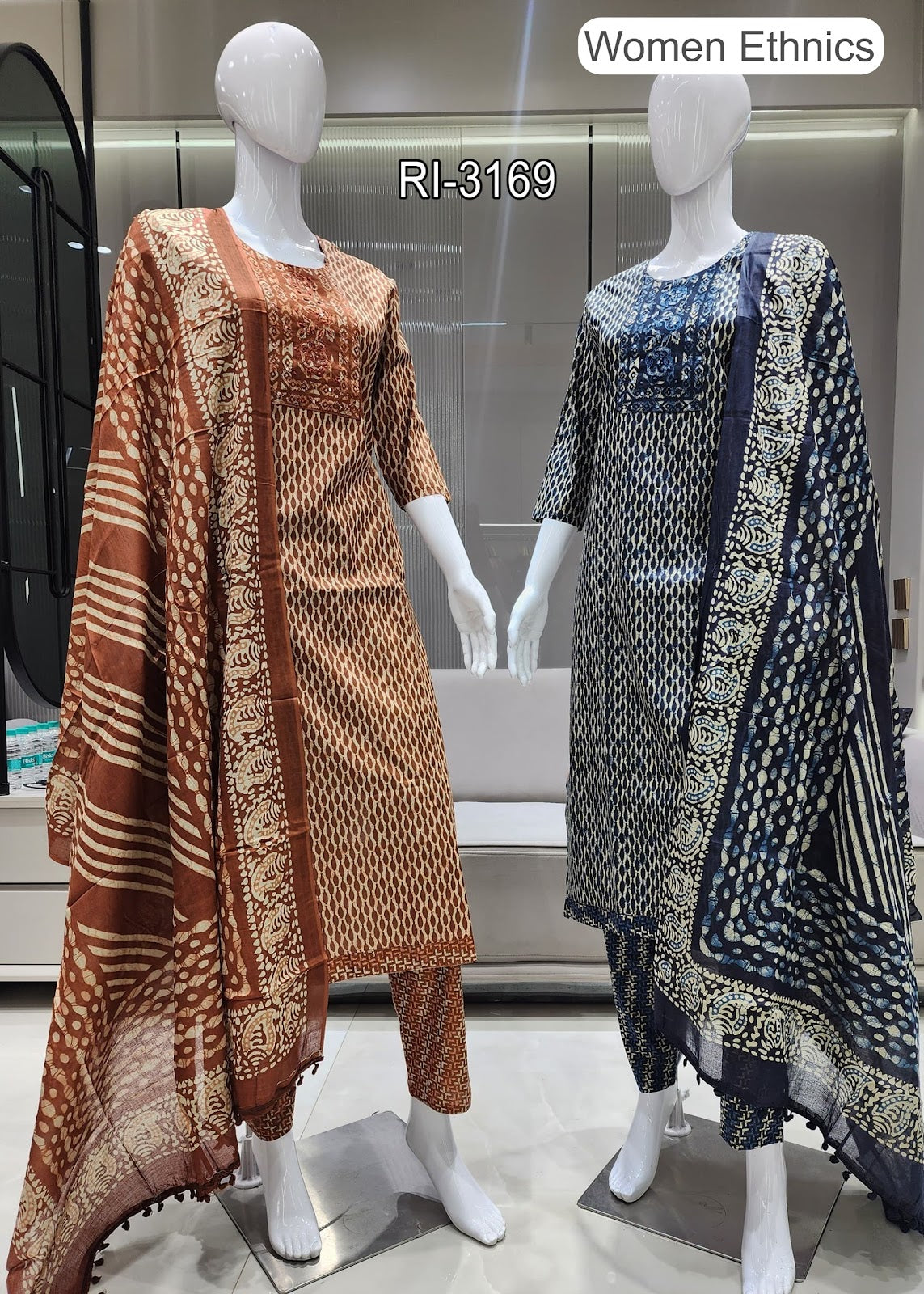 Pom Pom Dupatta 1007 Women Ethnics Readymade Cotton Pant Suits Manufacturer