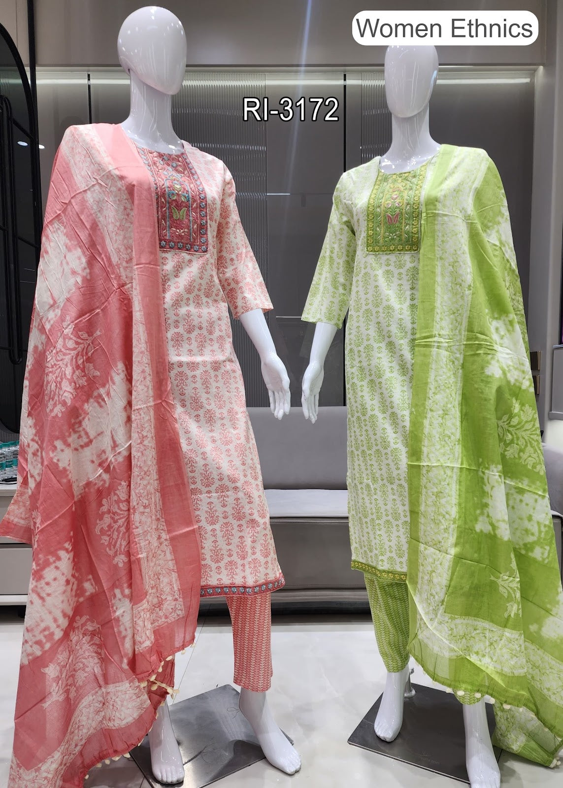 Pom Pom Dupatta 1007 Women Ethnics Readymade Cotton Pant Suits Manufacturer