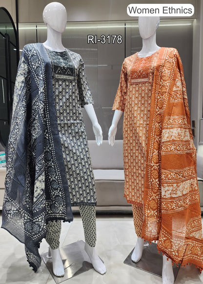 Pom Pom Dupatta 1007 Women Ethnics Readymade Cotton Pant Suits Manufacturer