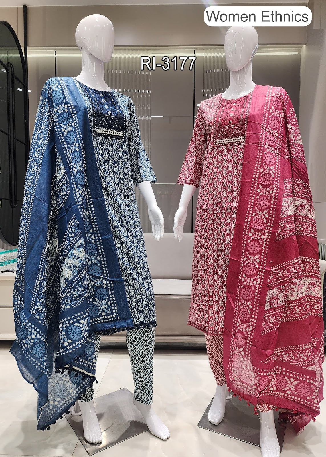 Pom Pom Dupatta 1007 Women Ethnics Readymade Cotton Pant Suits Manufacturer