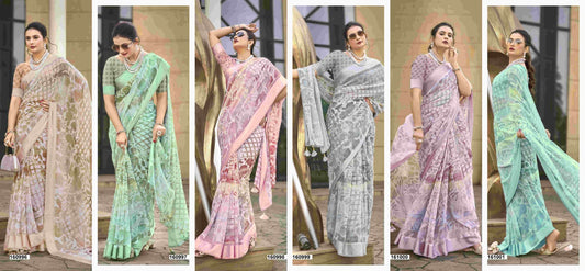 Pongal Vallabhi Prints Georgette Sarees Wholesale Rate