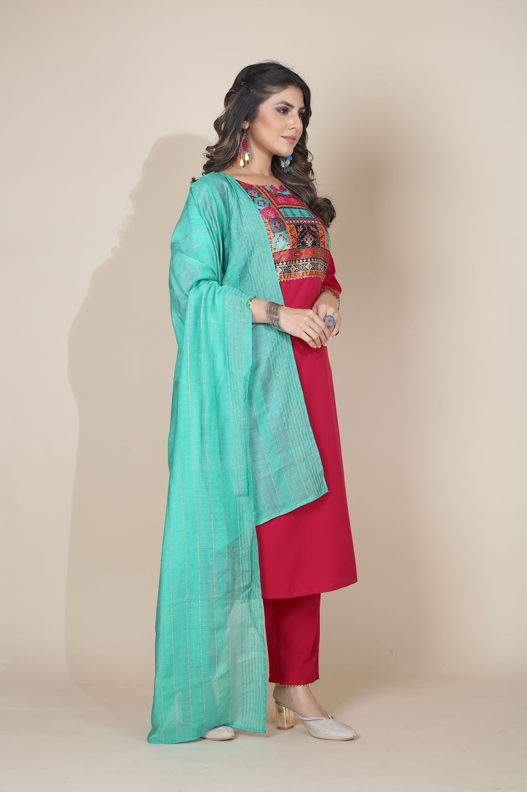 Pooja Plus Vol 2 New Seamore Crape Readymade Pant Style Suits Supplier India