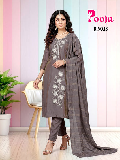 Pooja Prmnt Shimmer Readymade Pant Style Suits Supplier Gujarat