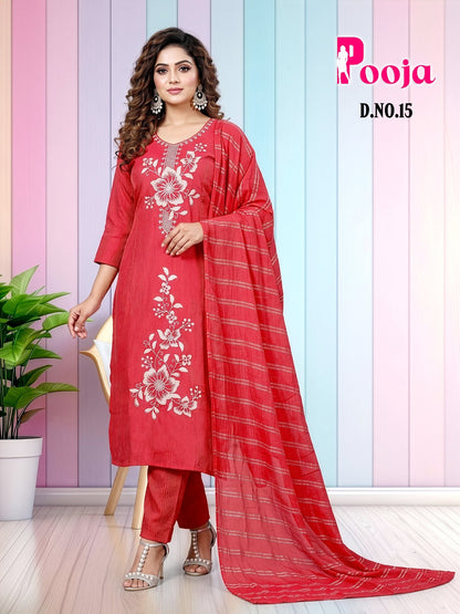 Pooja Prmnt Shimmer Readymade Pant Style Suits Supplier Gujarat