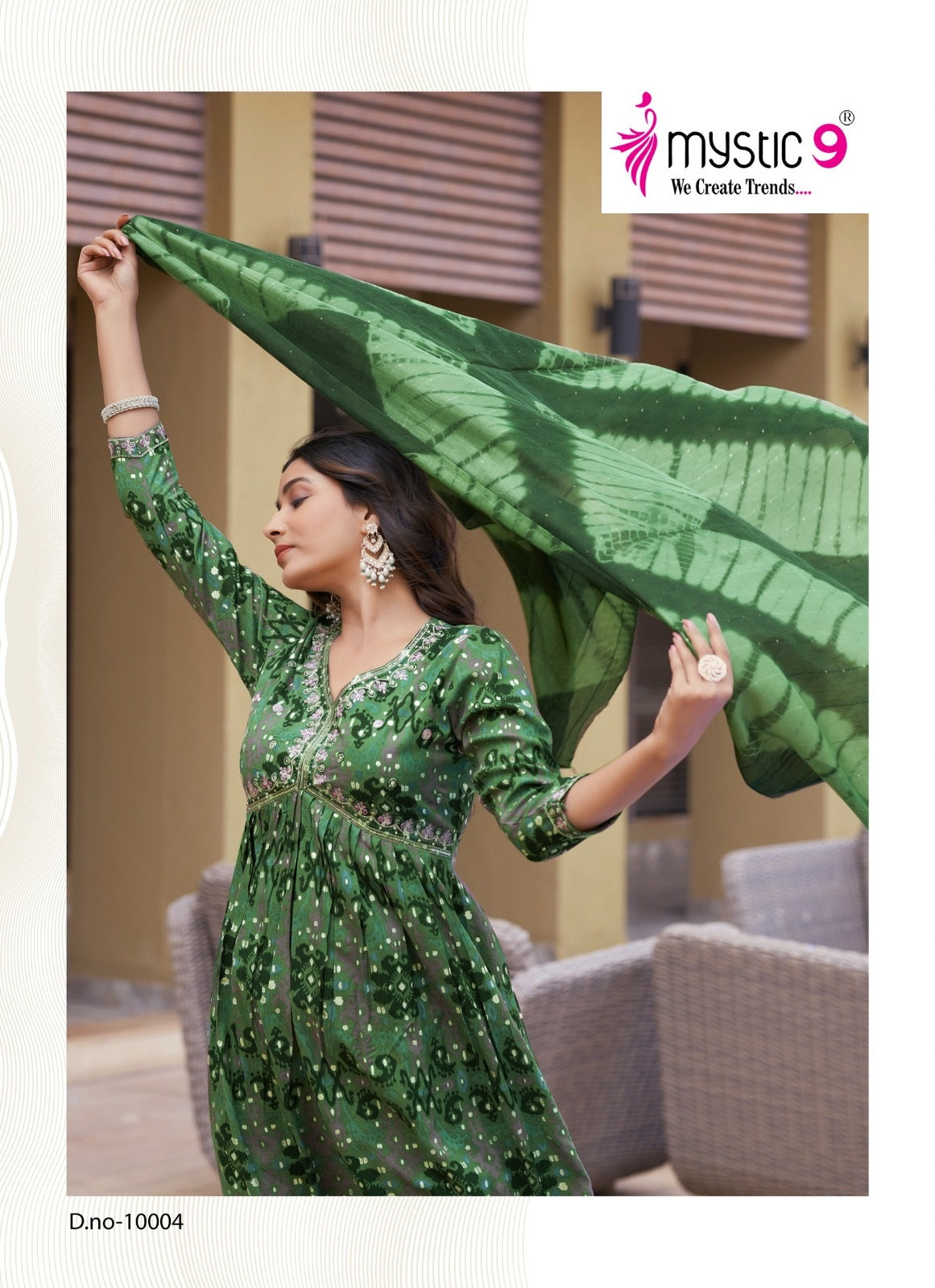 Pooja Vol 10 Mystic 9 Rayon Foil Readymade Pant Style Suits Wholesaler Ahmedabad