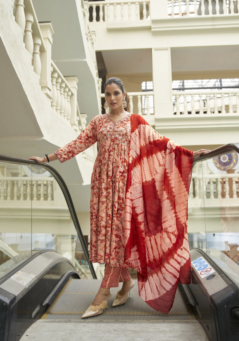 Pooja Vol 8 Mystic 9 Reyon Readymade Pant Style Suits Supplier