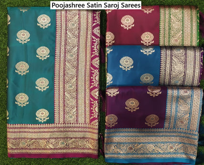 Poojashree Satin Saroj Sarees Wholesale Price