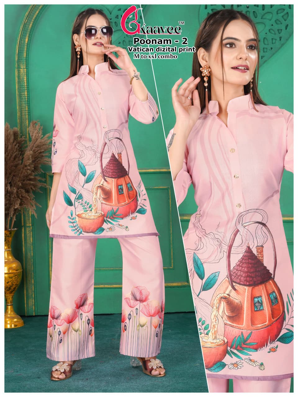Poonam Kaavee Vatican Co Ord Set Wholesaler Ahmedabad