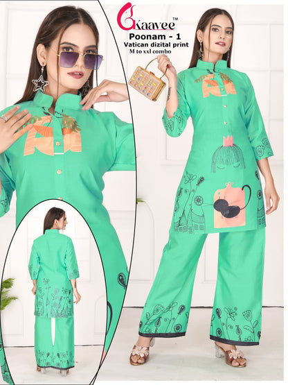 Poonam Kaavee Vatican Co Ord Set Wholesaler Ahmedabad