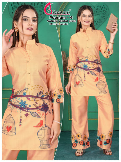 Poonam Kaavee Vatican Co Ord Set Wholesaler Ahmedabad