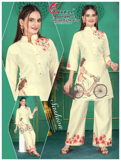 Poonam Kaavee Vatican Co Ord Set Wholesaler Ahmedabad