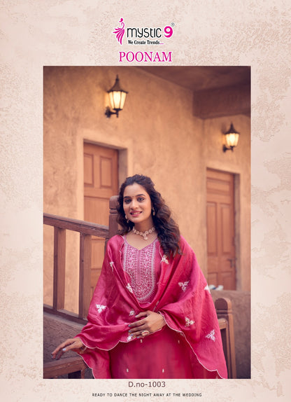 Poonam Vol 1 Mystic 9 Vetican Readymade Pant Style Suits Supplier