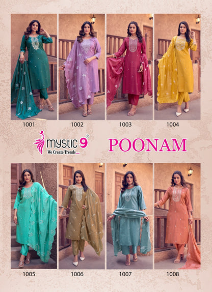 Poonam Vol 1 Mystic 9 Vetican Readymade Pant Style Suits Supplier