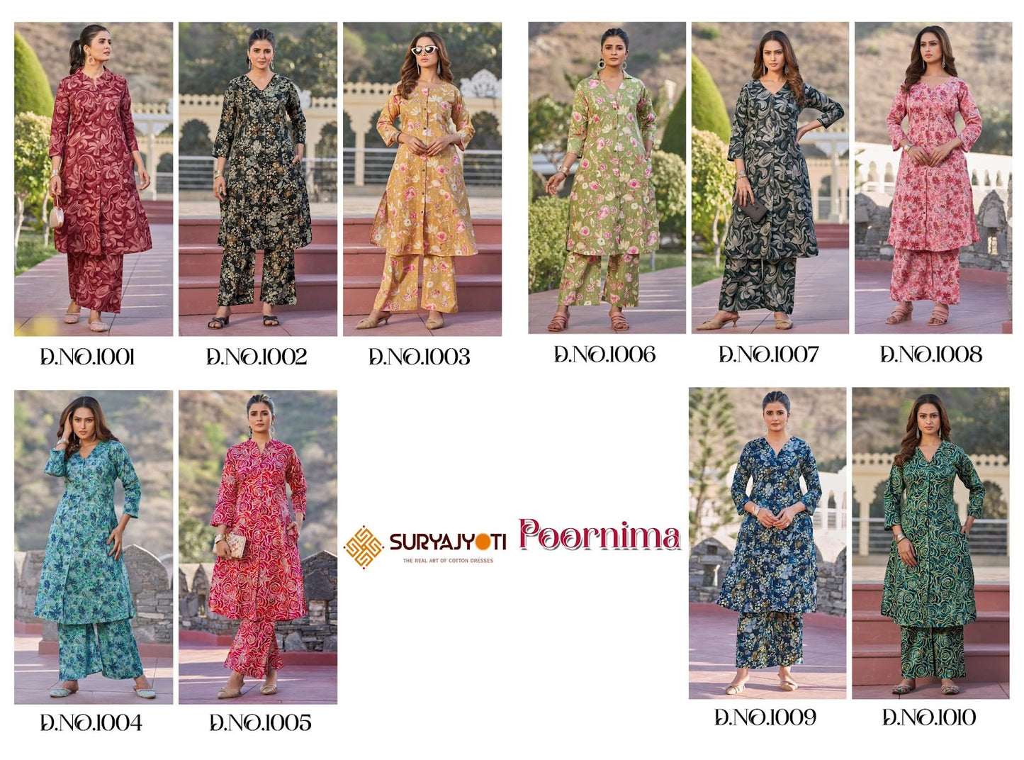 Poornima Vol 1 Suryajyoti Cotton Co Ord Set Manufacturer India