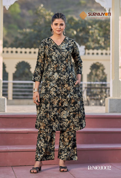 Poornima Vol 1 Suryajyoti Cotton Co Ord Set Manufacturer India