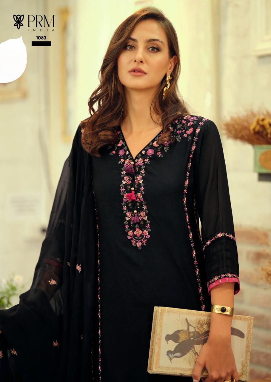 Poorva Prm India Mul Chanderi Readymade Pant Style Suits Exporter Gujarat