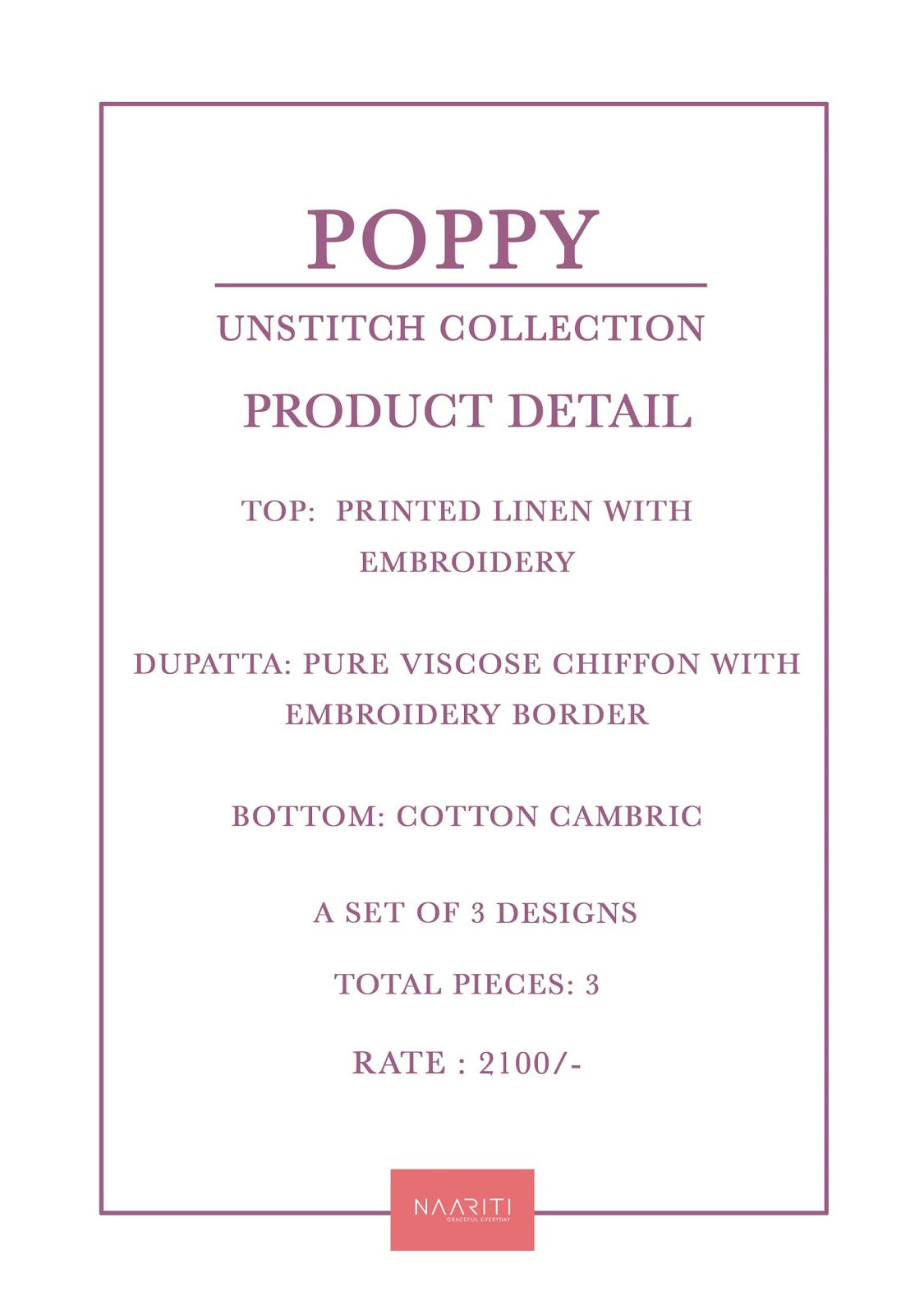 Poppy Naariti Linen Pant Style Suits Manufacturer