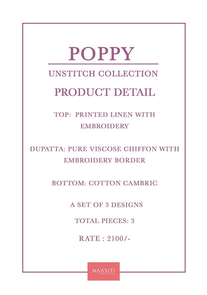 Poppy Naariti Linen Pant Style Suits Manufacturer
