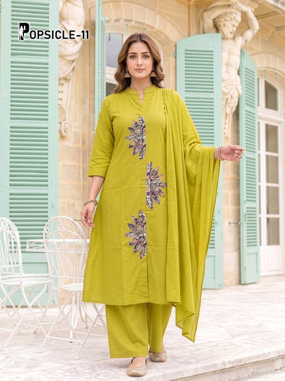 Popsicle Vol 6 Prmnt Dhabu Readymade Cotton Pant Suits Supplier Gujarat