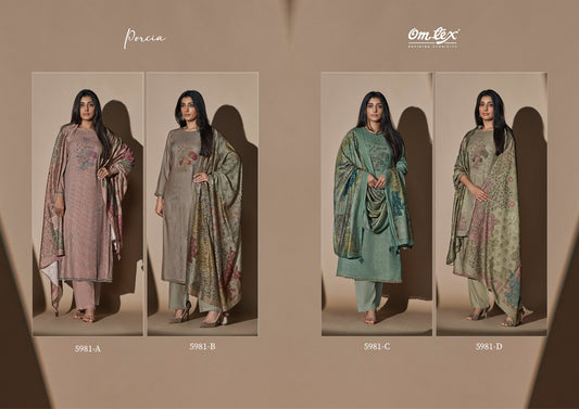 Porcia 5981 Omtex Pashmina Suits Wholesaler Ahmedabad