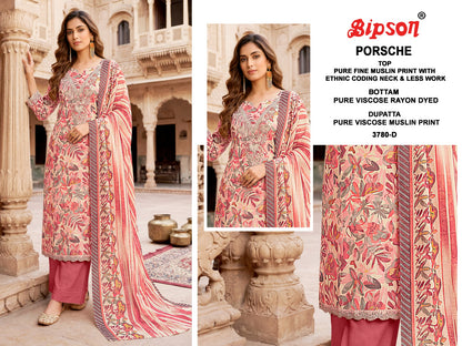 Porsche 3780-3805 Bipson Prints Muslin Pant Style Suits Supplier India