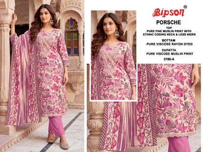Porsche 3780-3805 Bipson Prints Muslin Pant Style Suits Supplier India