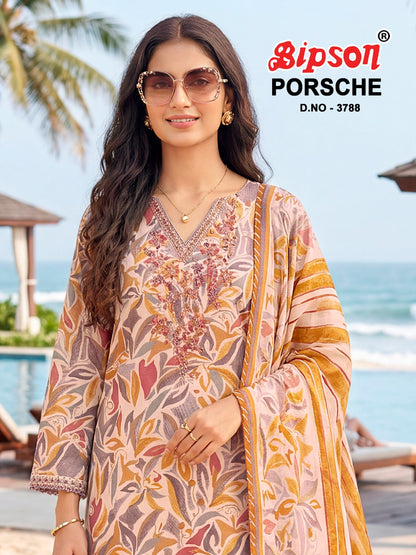 Porsche 3788 Bipson Prints Muslin Pant Style Suits Exporter